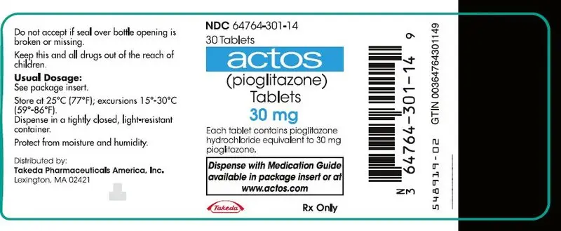 PRINCIPAL DISPLAY PANEL - 30 mg Tablet Bottle Label