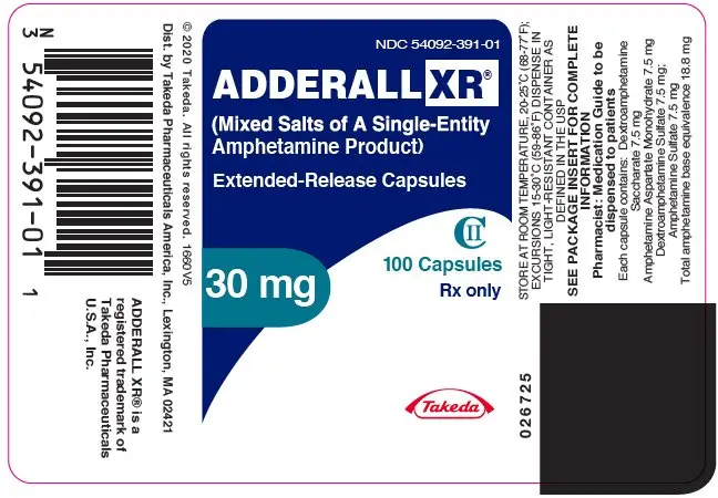 PRINCIPAL DISPLAY PANEL - 30 mg Capsule Bottle Label