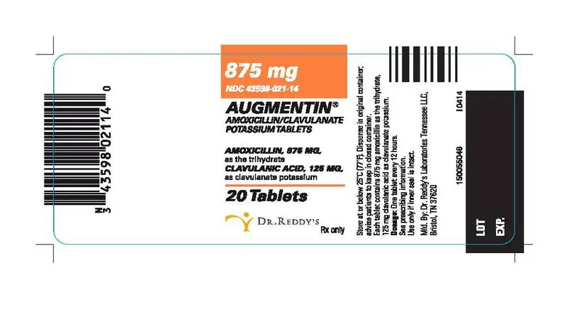 Aug 875mg Tab