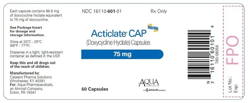 75 mg Capsule 60-count Bottle Label