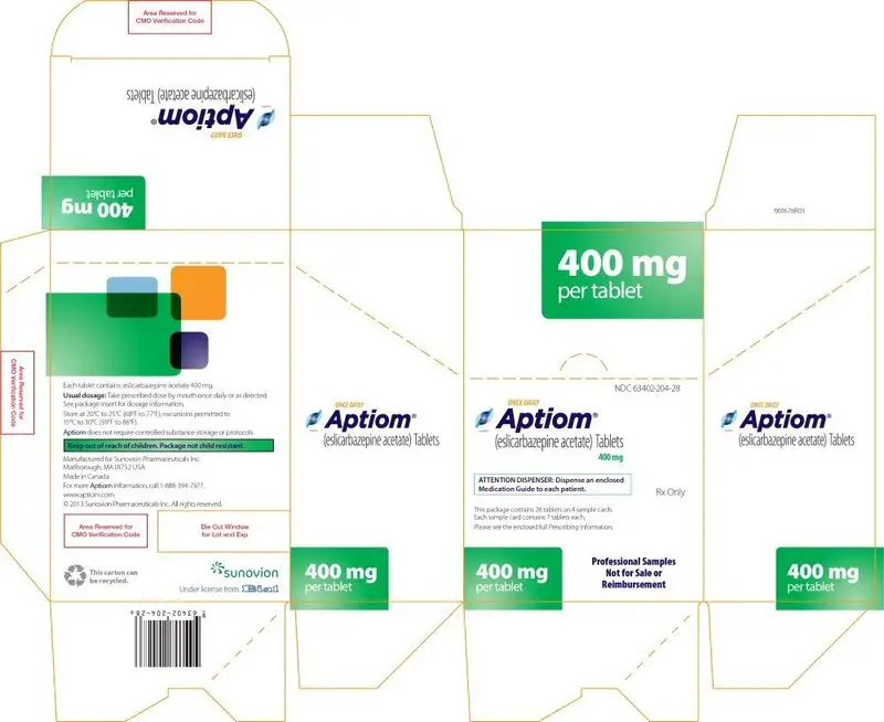 PRINCIPAL DISPLAY PANEL – 400 MG SAMPLE CARTON
