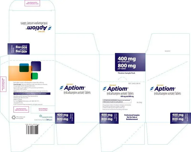 PRINCIPAL DISPLAY PANEL – TITRATION SAMPLE PACK CARTON
