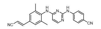 Rilpivirine chemical structure