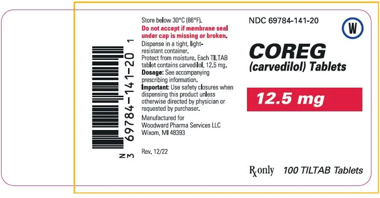 PRINCIPAL DISPLAY PANEL - 12.5 mg Tablet Bottle Label