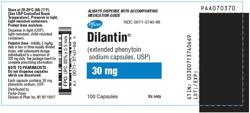 PRINCIPAL DISPLAY PANEL - 30 mg Capsule Bottle Label