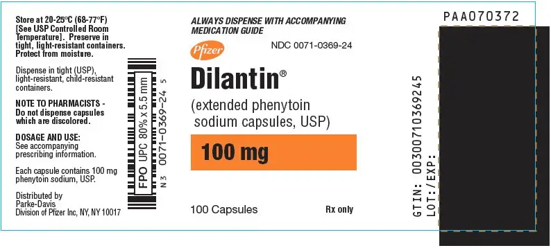 PRINCIPAL DISPLAY PANEL - 100 mg Capsule Bottle Label