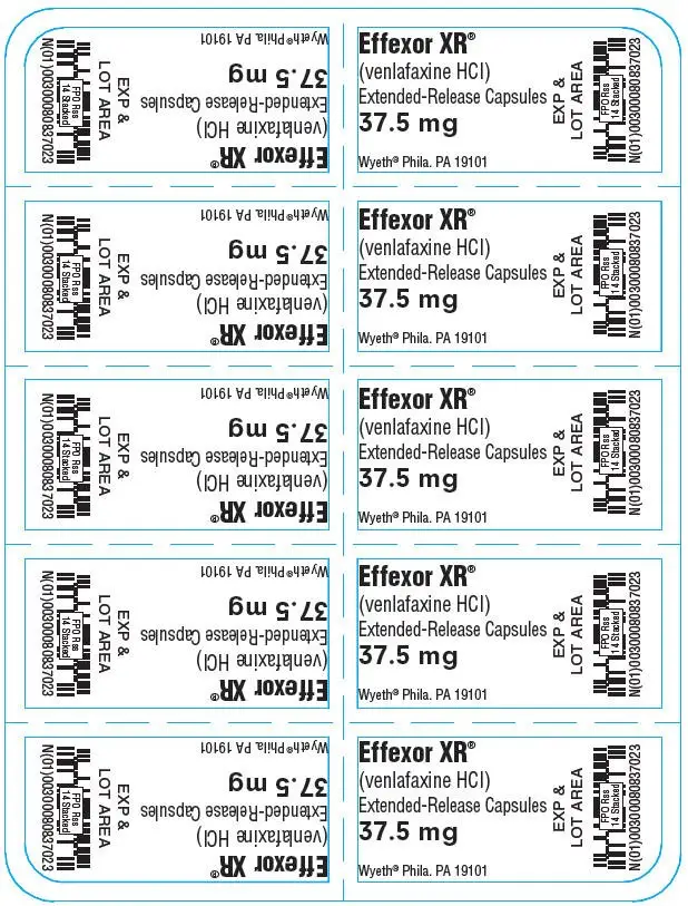 Principal Display Panel - 37.5 mg Capsule Blister Pack