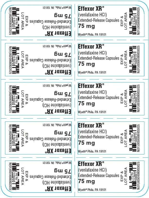 Principal Display Panel - 75 mg Capsule Blister Pack