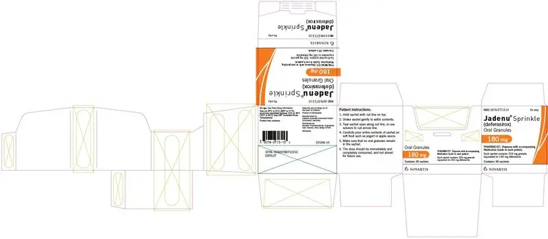 PRINCIPAL DISPLAY PANEL – PACKAGE LABEL – 180 MG Sprinkle