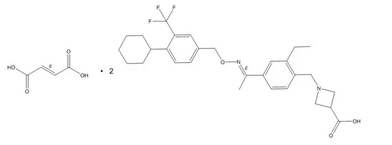 siponimod structural formula