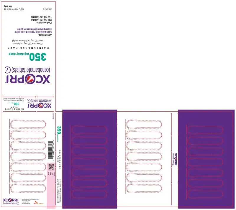 150 mg 28-count and 200 mg 28-count Maintenance Pack (Front)