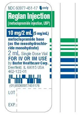 Reglan Representative Container Label