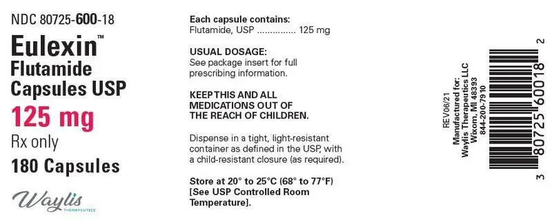 PRINCIPAL DISPLAY PANEL - 125 mg Capsule Bottle Label