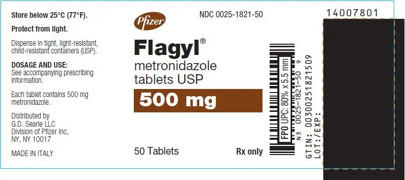 PRINCIPAL DISPLAY PANEL - 500 mg Tablet Bottle Label