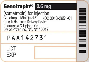 Principal Display Panel - 0.6 mg Cartridge Label