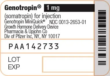 Principal Display Panel - 1 mg Cartridge Label