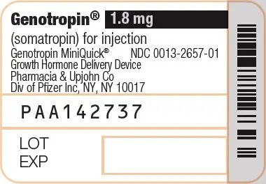 Principal Display Panel - 1.8 mg Cartridge Label