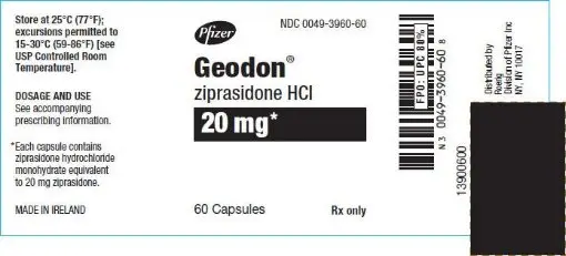 Principal Display Panel - 20 mg Capsule Bottle Label