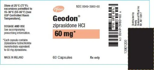 Principal Display Panel - 60 mg Capsule Bottle Label