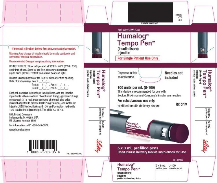 PACKAGE CARTON – HUMALOG Tempo Pen
