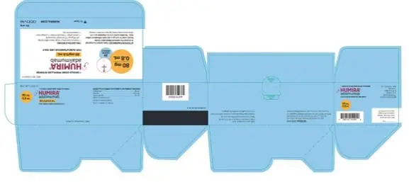 NDC 0074-2540-01 
1 SINGLE-DOSE PREFILLED SYRINGE
HUMIRA® 
adalimumab
80 mg/0.8 mL
FOR SUBCUTANEOUS USE ONLY
80 mg/0.8 mL
29 GAUGE NEEDLE
ATTENTION PHARMACIST: Each patient is required to receive the enclosed Medication Guide.
Needle cover for syringe is not made with natural rubber latex. The entire carton is to be dispensed as a unit.
Return to pharmacy if dose tray seal is broken or missing. 
THIS CARTON CONTAINS:
• 1 dose tray (containing 1 single-dose prefilled syringe with 29 gauge 1/2 inch length fixed needle)
• 2 alcohol preps
• 1 Medication Guide
• 1 package insert
• 1 Instructions for Use
HUMIRA.com 
Rx only
abbvie
