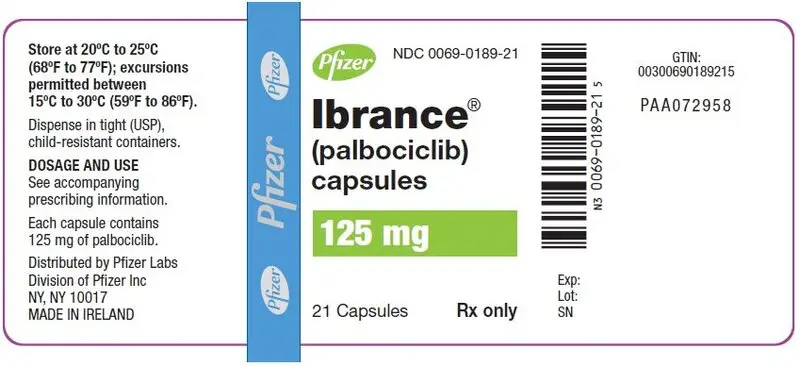 PRINCIPAL DISPLAY PANEL - 125 mg Capsule Bottle Label