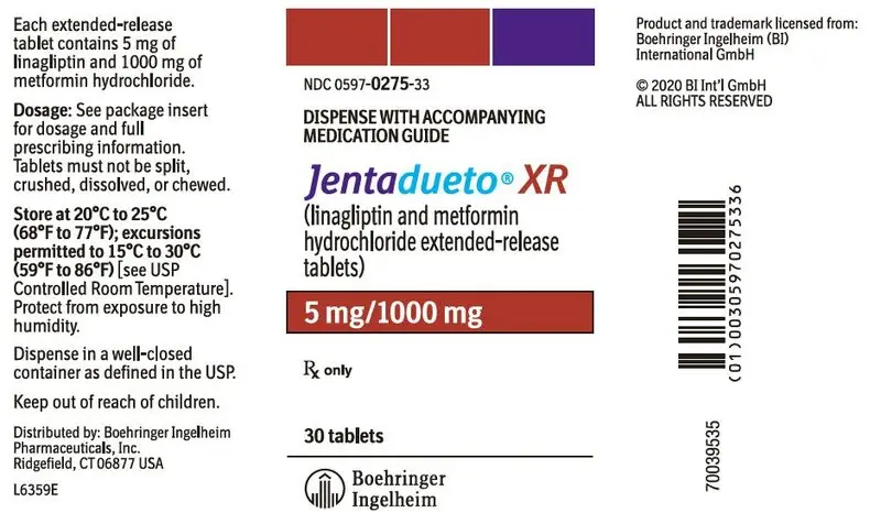 PRINCIPAL DISPLAY PANEL - 2.5 mg/1000 mg Tablet Bottle Label