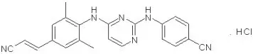 rilpivirine hydrochloride chemical structure