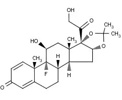 Image triamcinolone acetonide chemical structure