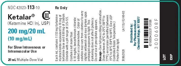 10 mg/mL - Vial Label