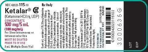 100 mg/mL - Vial Label