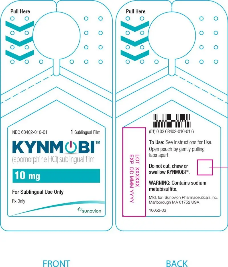 PRINCIPAL DISPLAY PANEL – TRADE POUCH LABEL – 10 mg
