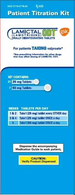 Lamictal ODT Kit Blue 25mg and 50 mg carton