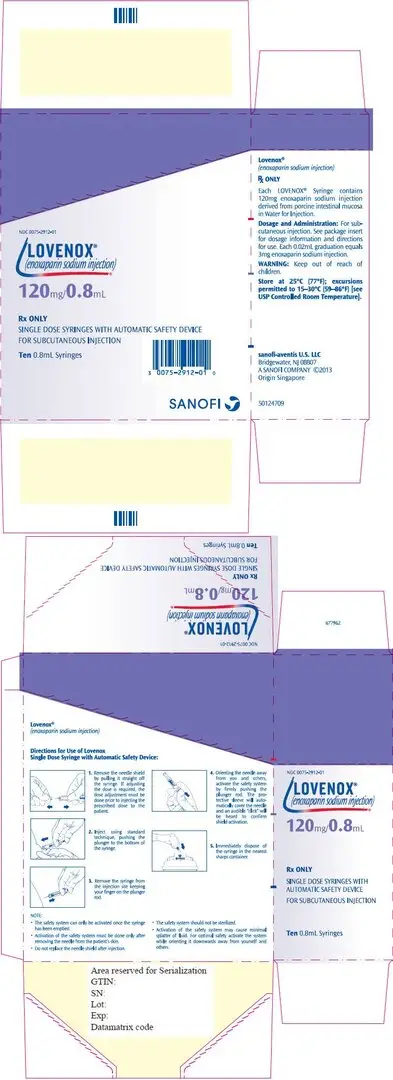 PRINCIPAL DISPLAY PANEL - 120 mg/0.8 mL Syringe Carton