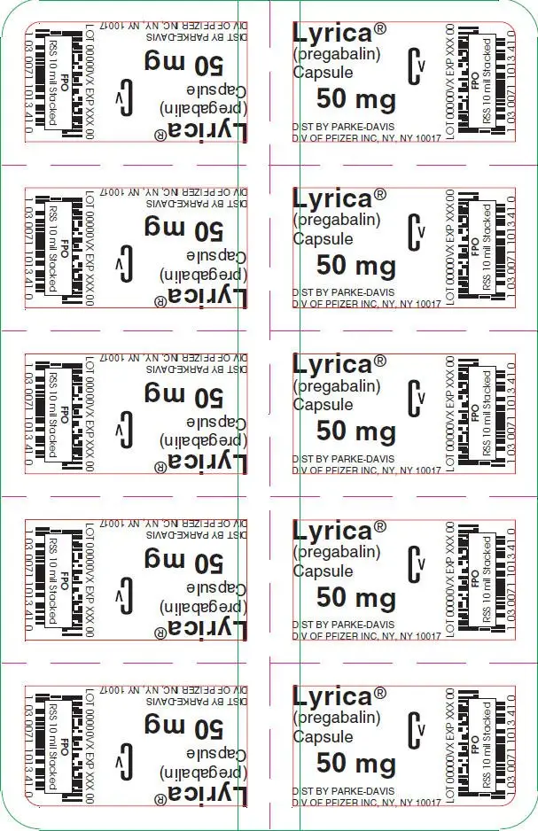 PRINCIPAL DISPLAY PANEL - 50 mg Capsule Blister Pack