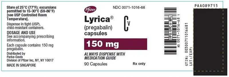 PRINCIPAL DISPLAY PANEL - 150 mg Capsule Bottle Label