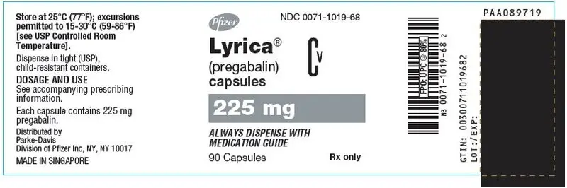 PRINCIPAL DISPLAY PANEL - 225 mg Capsule Bottle Label