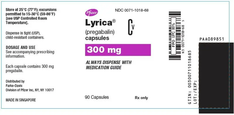 PRINCIPAL DISPLAY PANEL - 300 mg Capsule Bottle Label