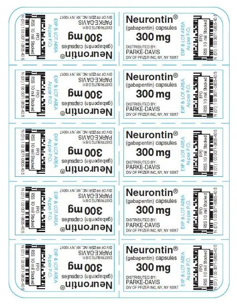 PRINCIPAL DISPLAY PANEL - 300 mg Capsule Blister Pack