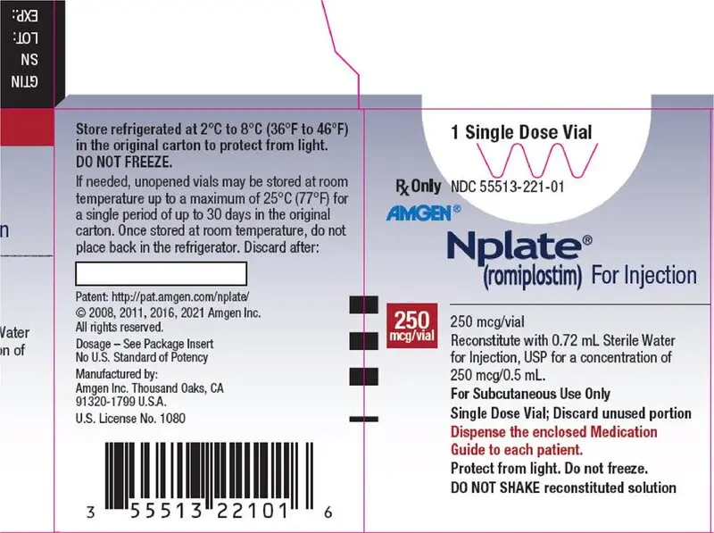 Principal Display Panel - 250 mcg Vial Carton