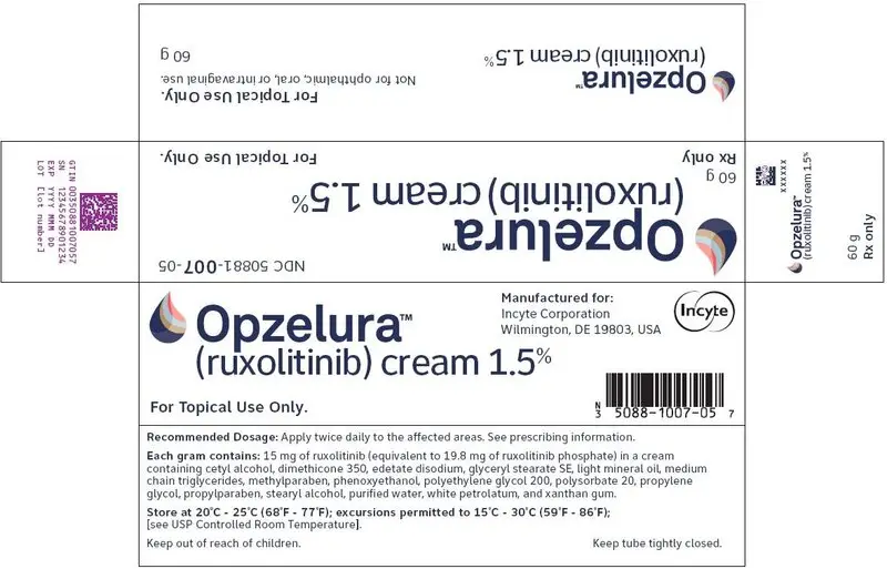 OPZELURA (ruxolitinib) cream 1.5% - 60 g Carton Label