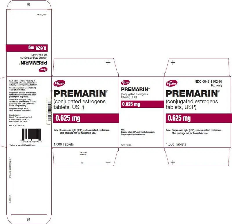 PRINCIPAL DISPLAY PANEL - 0.625 mg Tablet Bottle Carton