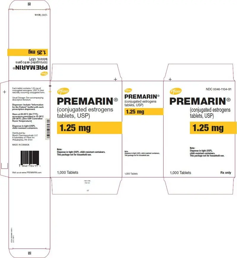 PRINCIPAL DISPLAY PANEL - 1.25 mg Tablet Bottle Carton