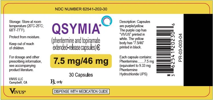 PRINCIPAL DISPLAY PANEL - 7.5 mg/46 mg Capsule Bottle Label