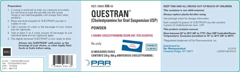 Questran 4g/9g