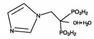 Zoledronic acid structural formula