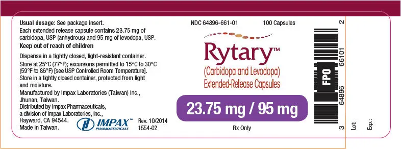 PRINCIPAL DISPLAY PANEL - 23.75 mg/95 mg Capsule Bottle Label