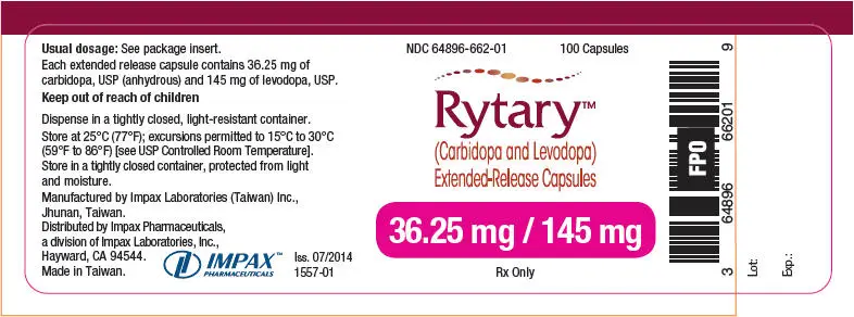 PRINCIPAL DISPLAY PANEL - 36.25 mg/145 mg Capsule Bottle Label