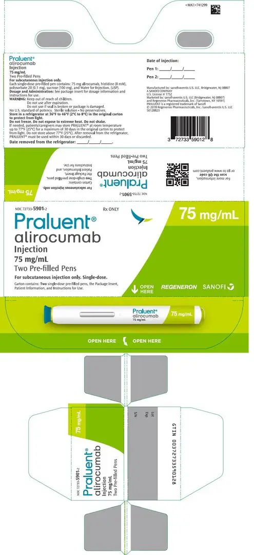 PRINCIPAL DISPLAY PANEL - 75 mg/mL Pen Carton