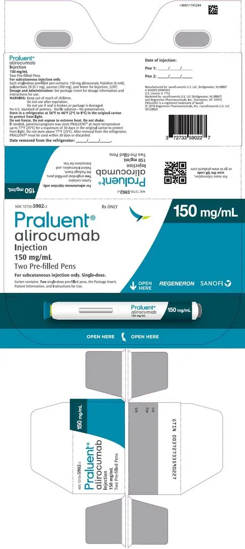 PRINCIPAL DISPLAY PANEL - 150 mg/mL Pen Carton